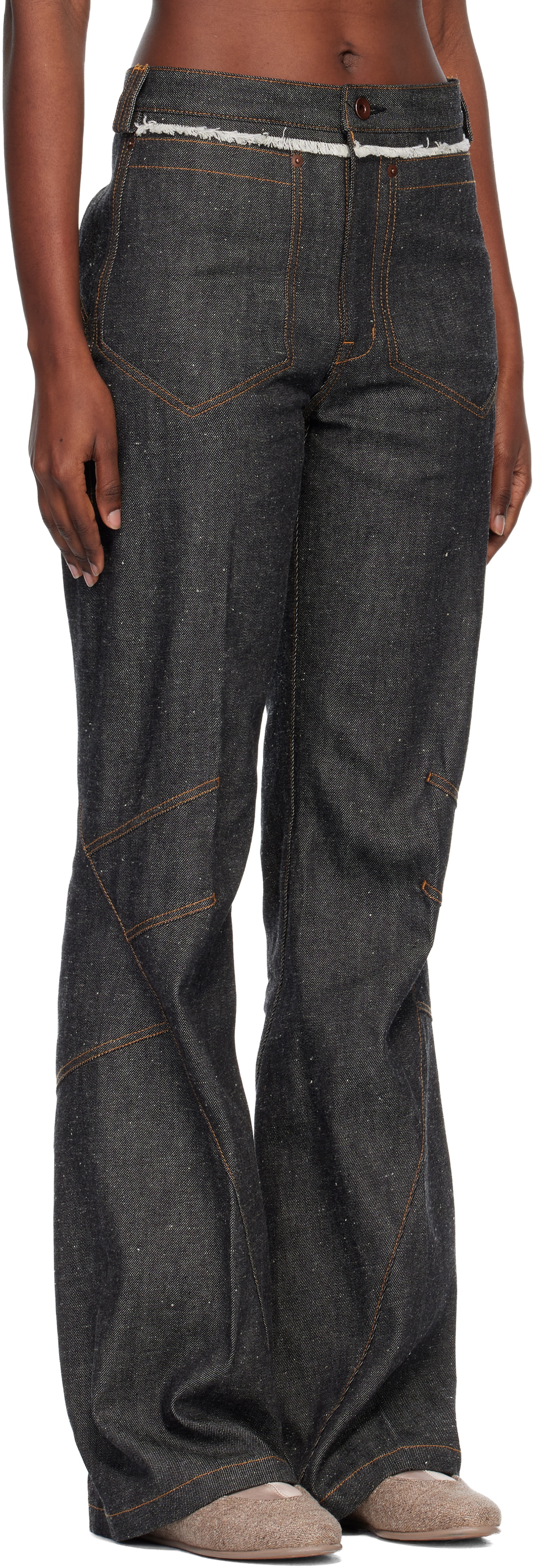 Kiko Kostadinov Indigo K Straight Leg Jeans
