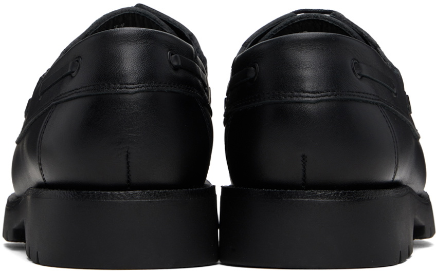 KLEMAN Black Donato Boat Shoes