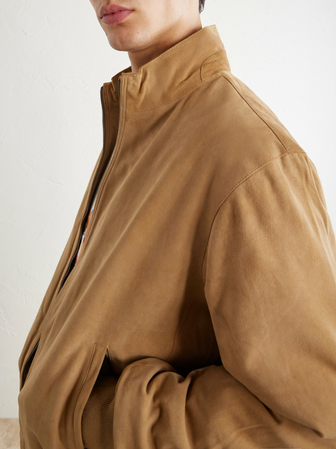 Polo Ralph Lauren - Suede Bomber Jacket - Neutrals