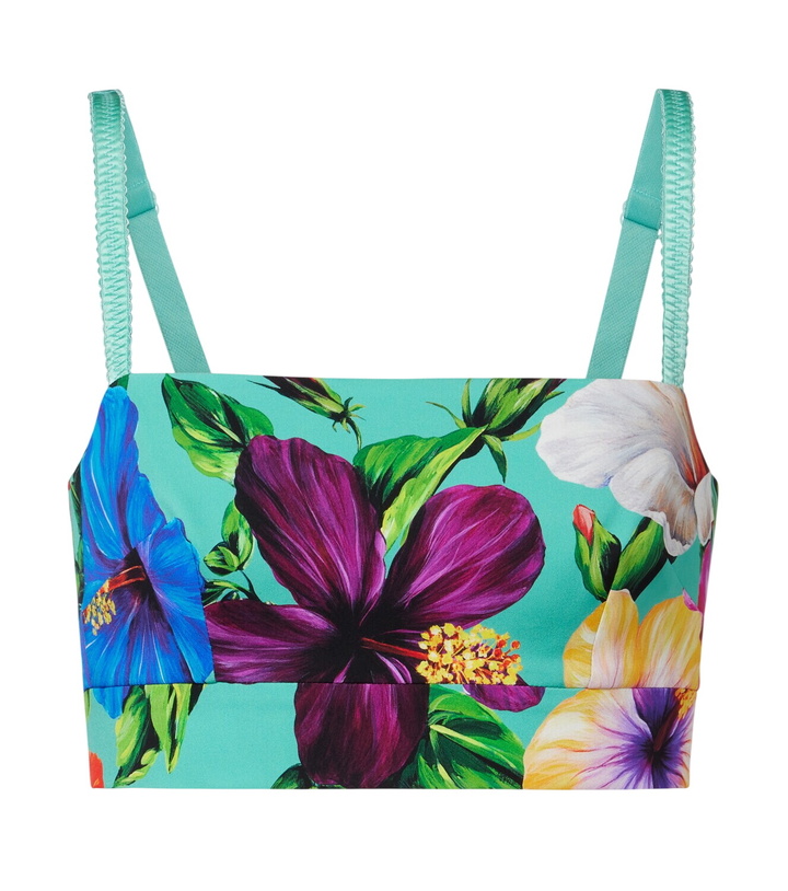 Photo: Dolce&Gabbana Floral silk-blend crop top