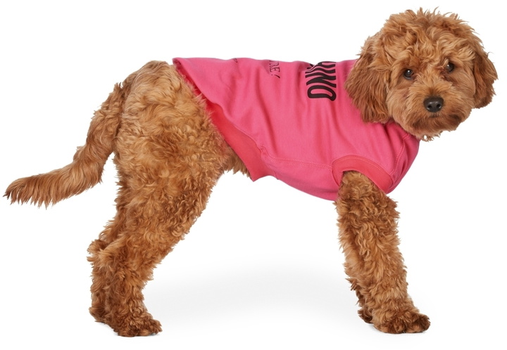 Photo: Moschino Pink Jersey T-Shirt