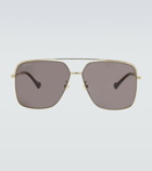 Gucci - Aviator metal sunglasses