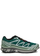Salomon XT-6 Panelled Mesh Sneakers Green