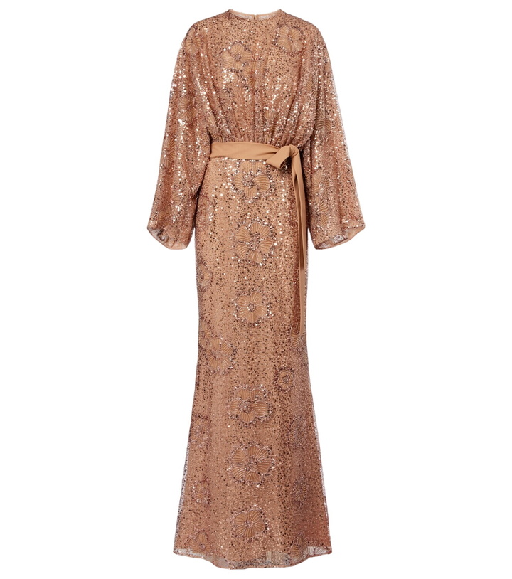 Elie Saab Sequined off-shoulder gown Elie Saab