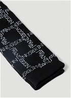 JW Anderson - Logo Grid Long Socks in Black