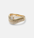 Stone and Strand Anjelica 14kt gold ring with diamonds