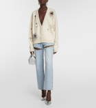 Area Embellished cotton and cashmere cardigan