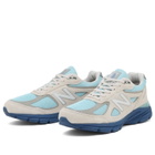 New Balance 990v4 Sneaker in Moonbeam/Magic Blue