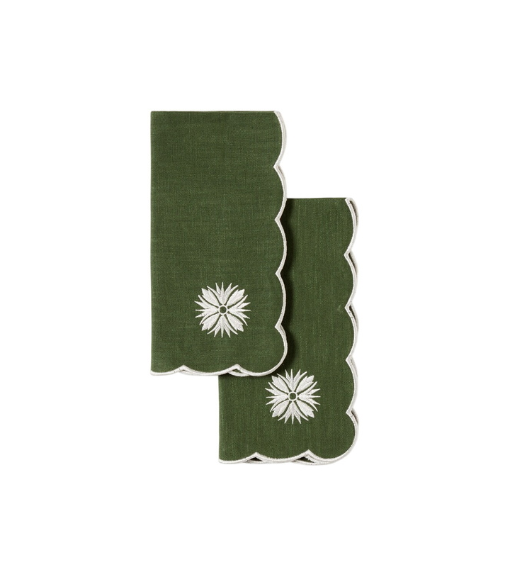Photo: Cabana Olive set of 2 linen and cotton napkins