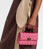 Valentino Garavani Rockstud Spike Small moiré shoulder bag