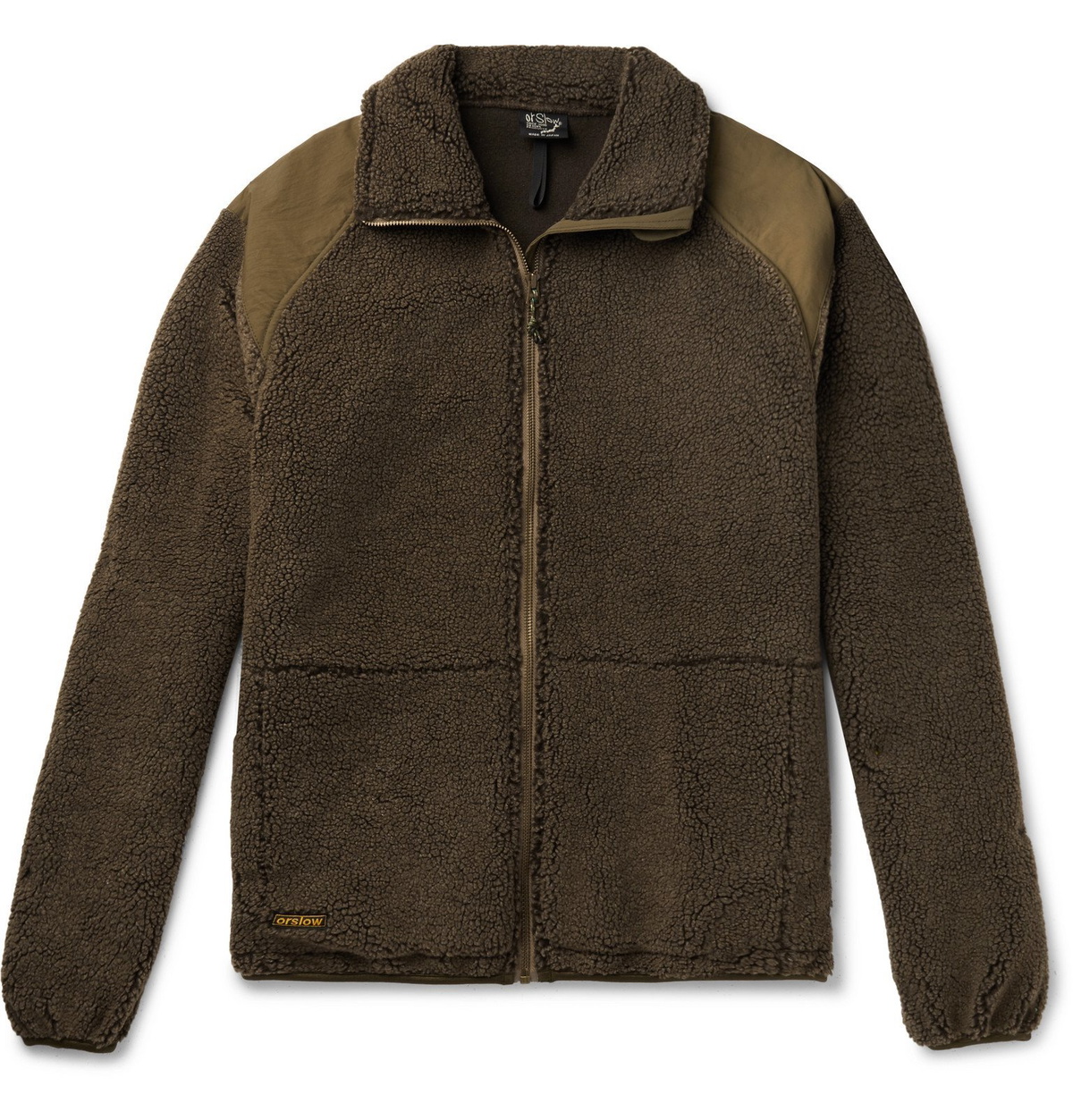 Orslow Men's Fleece-Jacquard Jacket