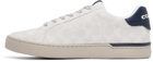 Coach 1941 White & Navy Lowline Sneakers