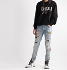 AMIRI - Printed Loopback Cotton-Jersey Sweatshirt - Black