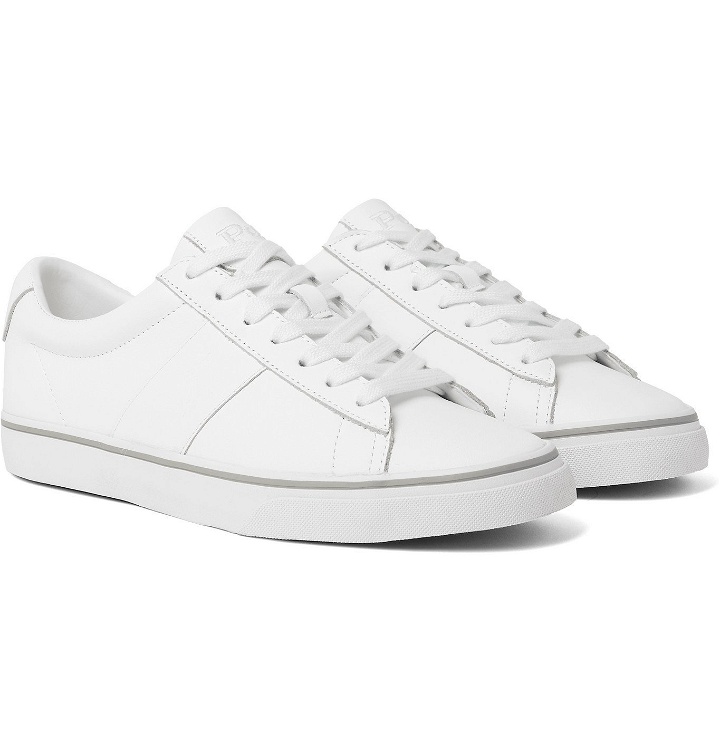 Photo: POLO RALPH LAUREN - Sayer Leather Sneakers - White