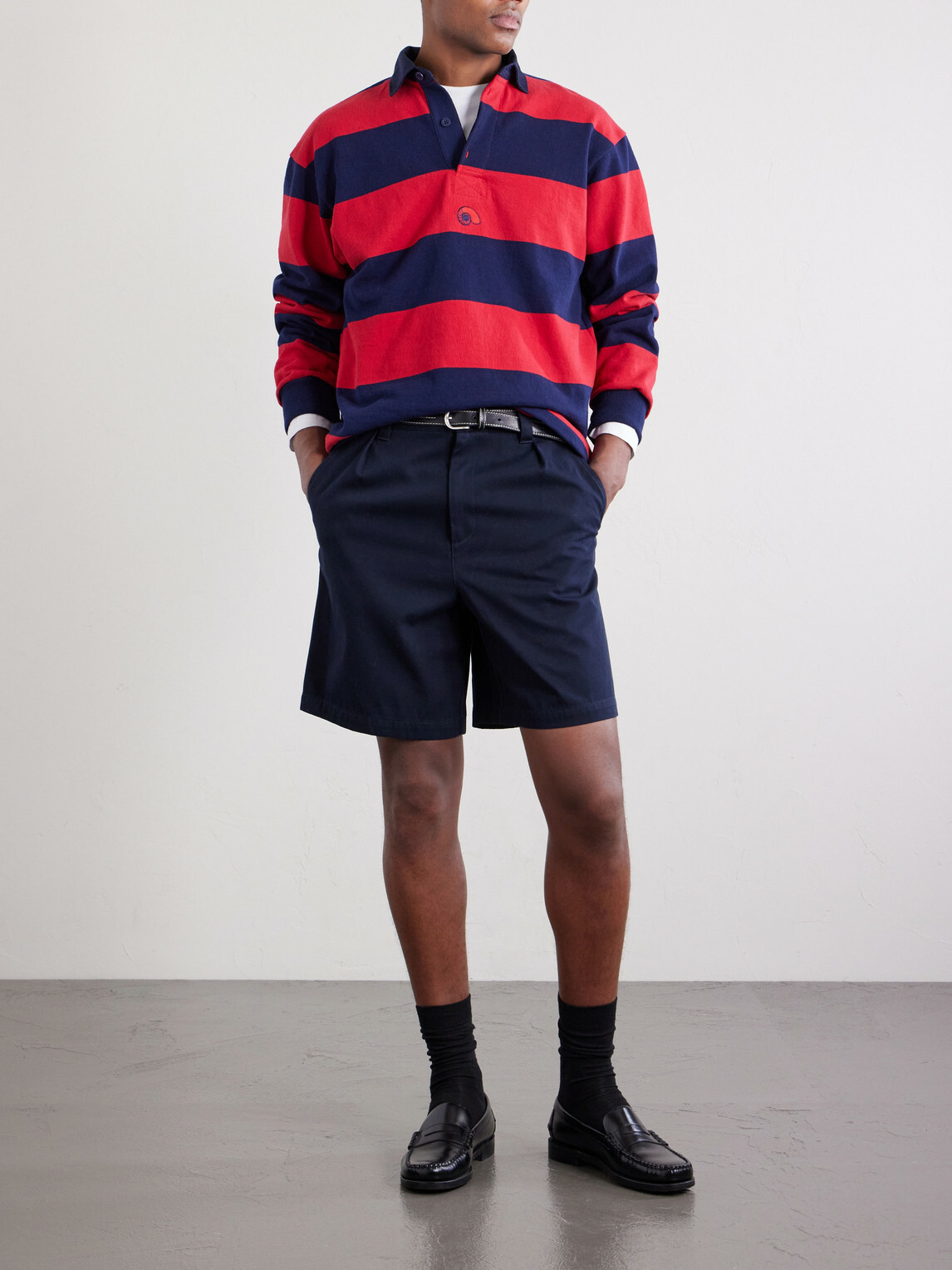 A.P.C. - Otis Straight-Leg Cotton Shorts - Blue