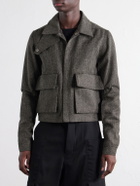 Rick Owens - Tower Alice Mélange Wool Bomber Jacket - Gray