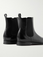 Manolo Blahnik - Delsa Leather Chelsea Boots - Black