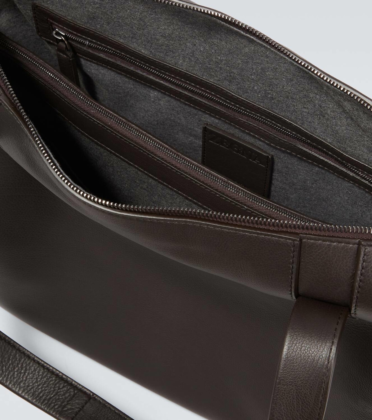 Zegna Leather briefcase