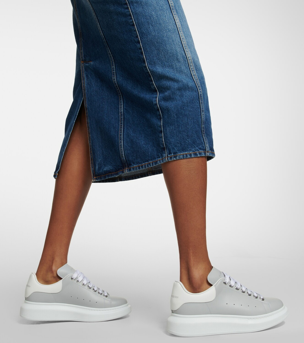 Alexander McQueen - Oversized leather sneakers