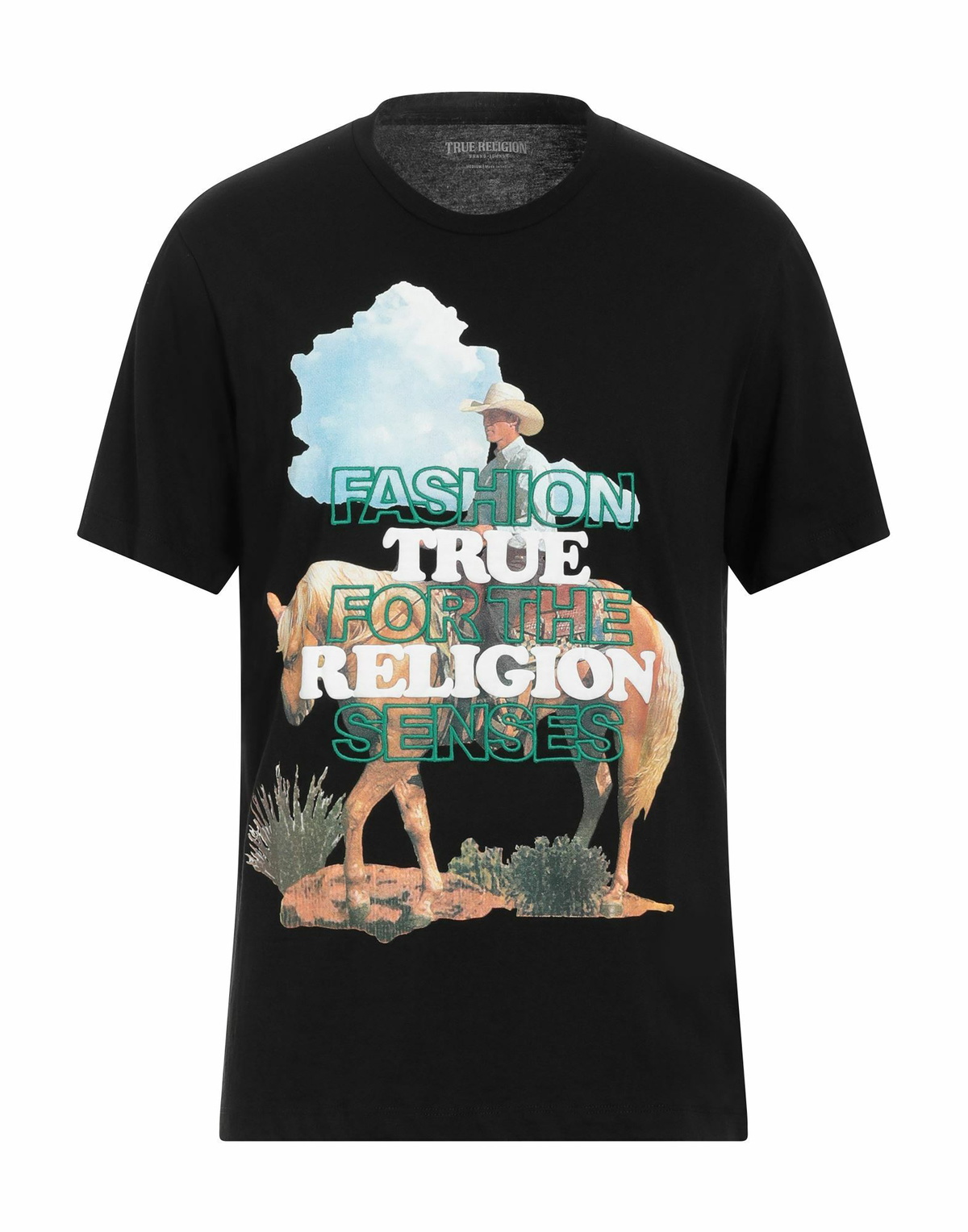 True Religion Mens T-shirt in Black