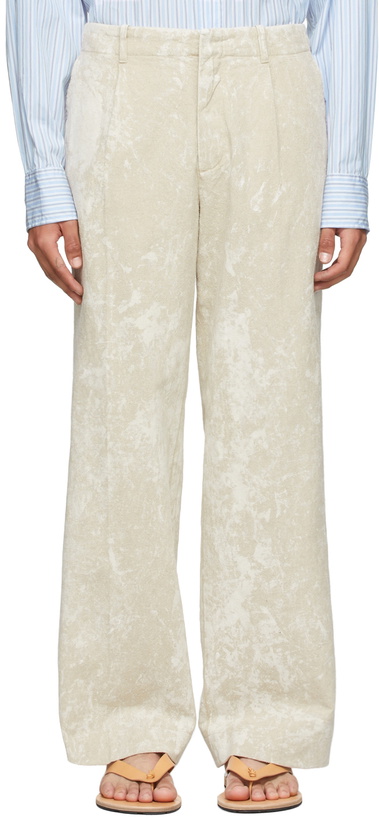 Photo: Our Legacy Beige Borrrowed Chino Trousers