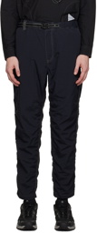 and wander Black Hiker Cargo Pants