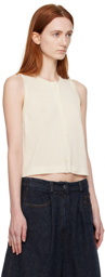 Cordera Off-White Sleeveless Vest