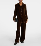 Asceno London velvet pajama pants
