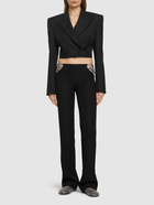 STELLA MCCARTNEY - Embellished Wool Straight Pants