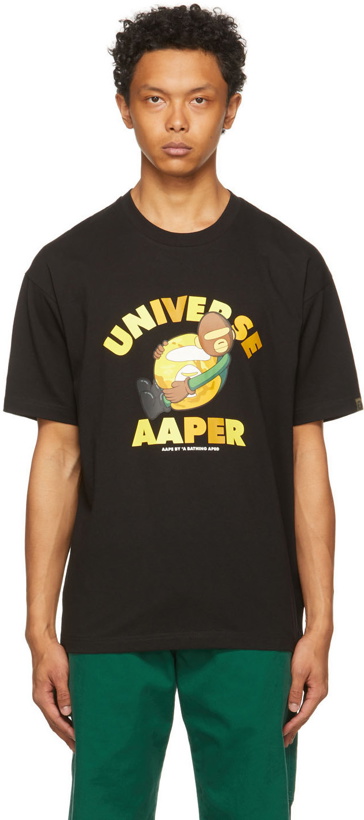 Photo: AAPE by A Bathing Ape Black Camo Print Yez T-Shirt