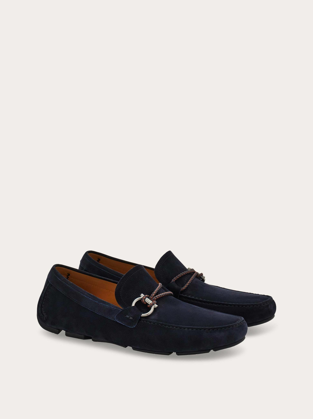 Ferragamo Mens Gancini ornament driver in Blue