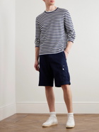 Brunello Cucinelli - Striped Cotton Sweater - Blue