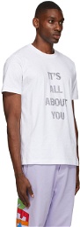 Helmut Lang White Hank Willis Thomas Edition Logo T-Shirt