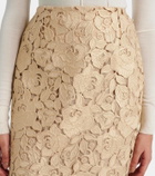 Oscar de la Renta Guipure lace pencil skirt