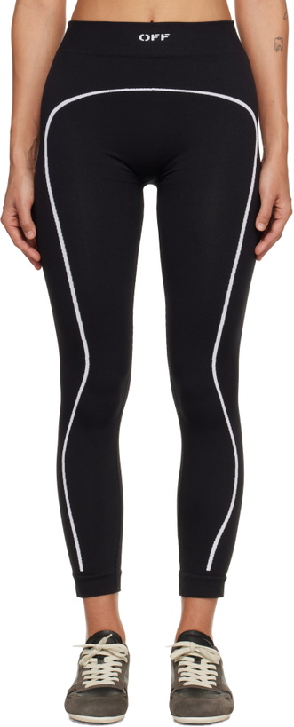 Photo: Off-White Black Off Stamp Seamless Leggings