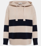 'S Max Mara Striped wool and cashmere hoodie