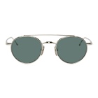 Thom Browne Silver TB-101 Sunglasses