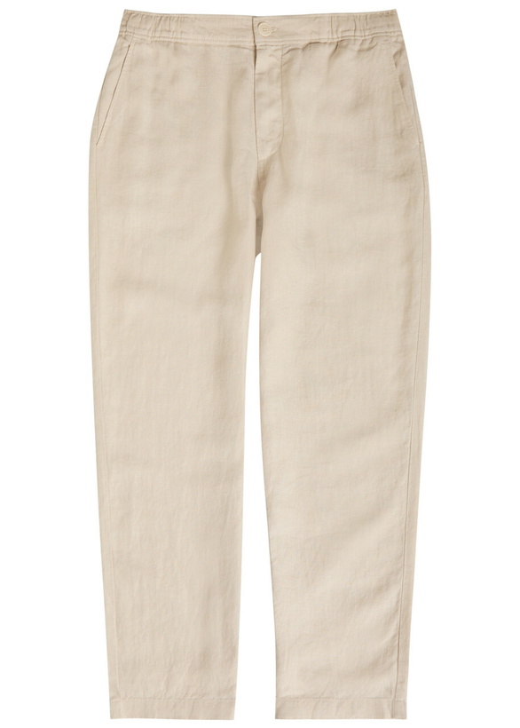 Photo: Wax London Kurt Tapered-leg Linen Trousers Beige