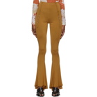 Charlotte Knowles SSENSE Exclusive Tan Ghater Trousers