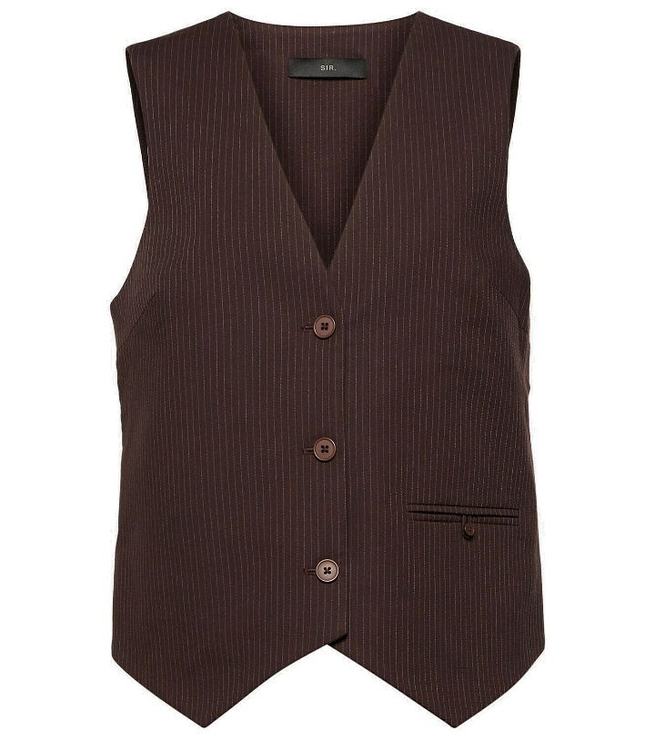Photo: SIR Guillaume pinstriped vest