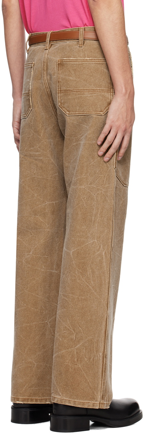 Acne Studios Brown Patch Trousers Acne Studios