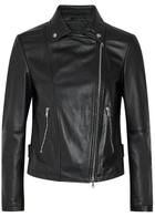 Emporio Armani Leather Biker Jacket Black