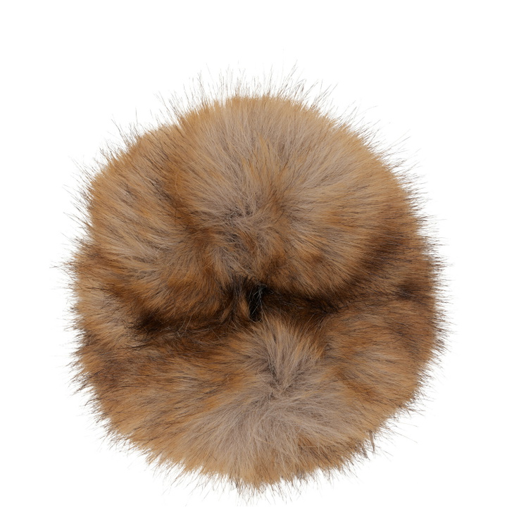 Photo: Balenciaga Beige Holli Faux Fur Scrunchie