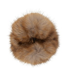 Balenciaga Beige Holli Faux Fur Scrunchie
