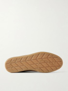 Zegna - 232 Leather-Trimmed Suede Sneakers - Brown