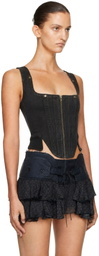 KNWLS Brown Alice Bustier Top
