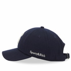 Sporty & Rich Women's Boucle S Wool Hat in Navy Cream 