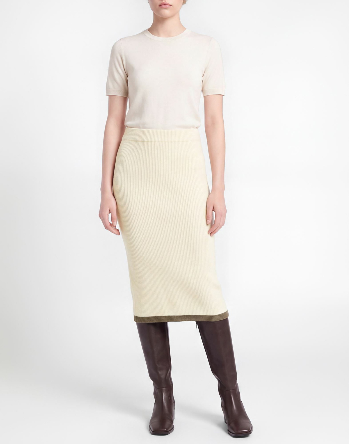 Drumohr Womens Midi skirt Ivory