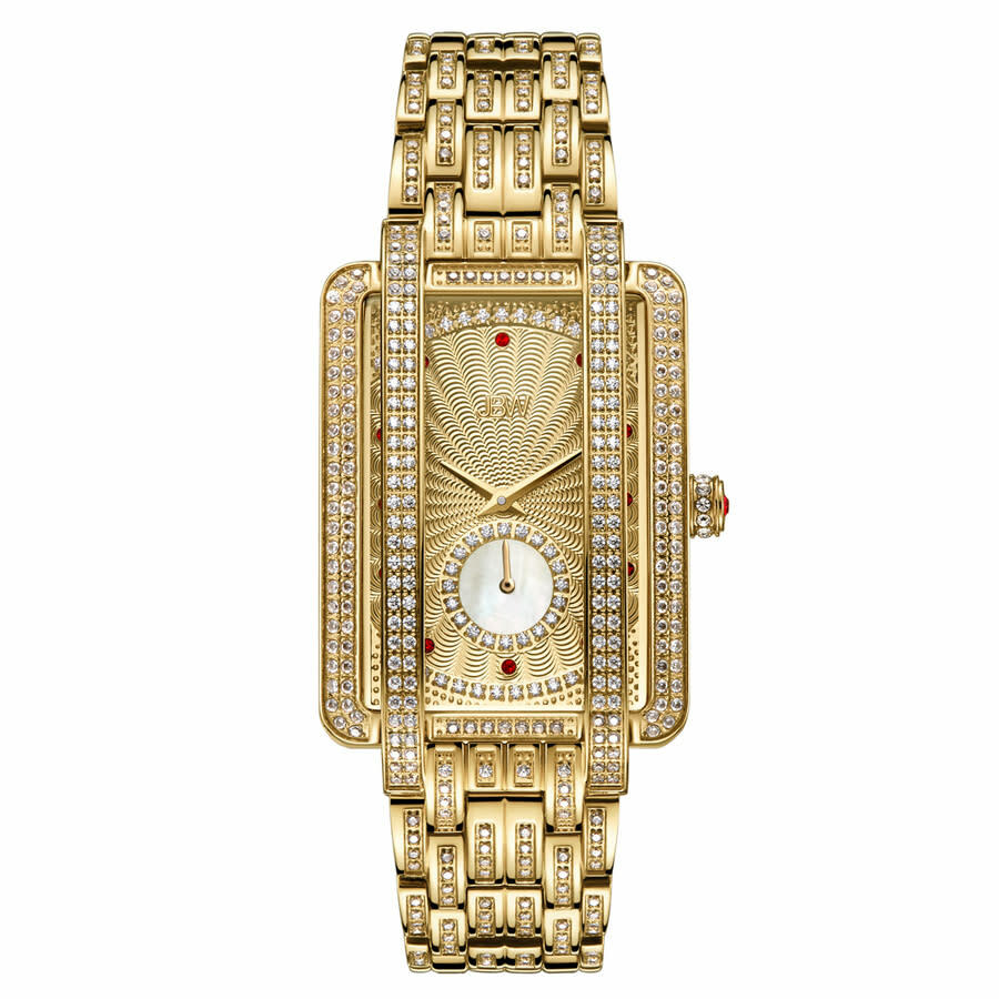 JBW Platinum Series Diamond Gold-tone Dial Ladies Watch PS505A