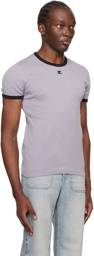 Courrèges Gray Contrast T-Shirt